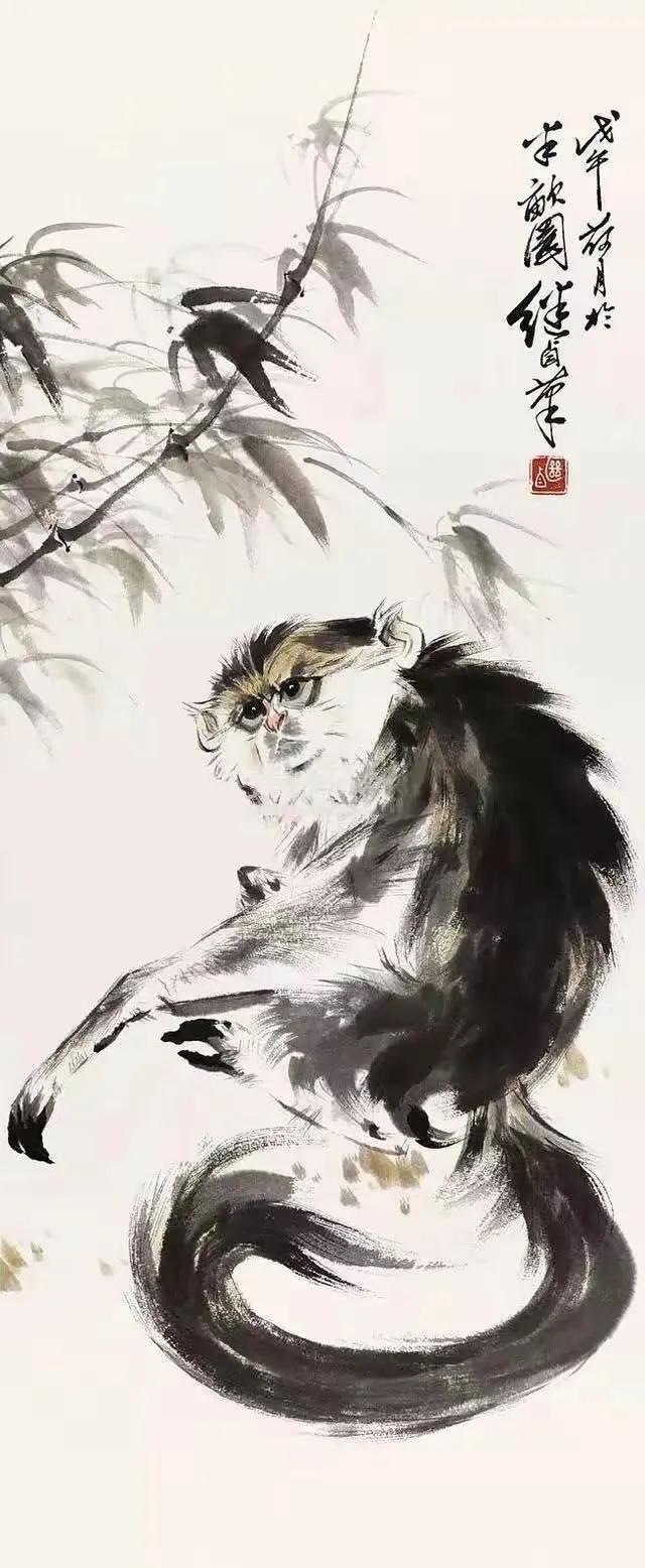 刘继卣猴,刘继卣画猴作品高清大图