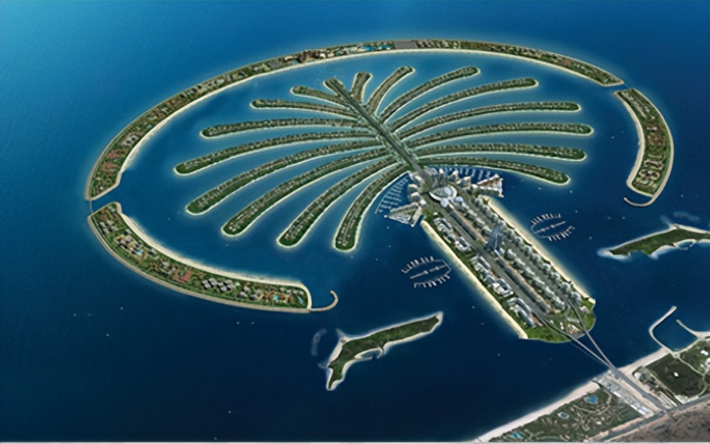 迪拜棕榈岛,迪拜朱美拉棕榈岛下沉