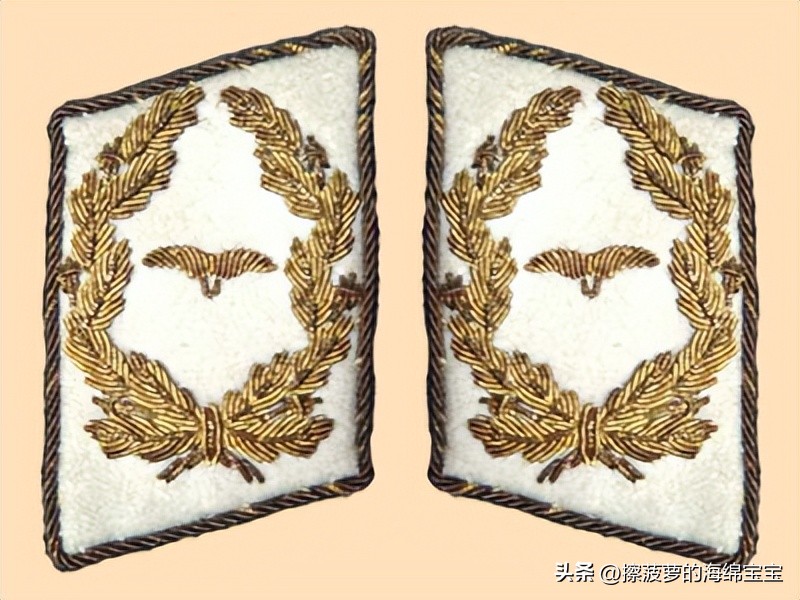 二战德国空军军衔标志,二战德国军衔级别对照表