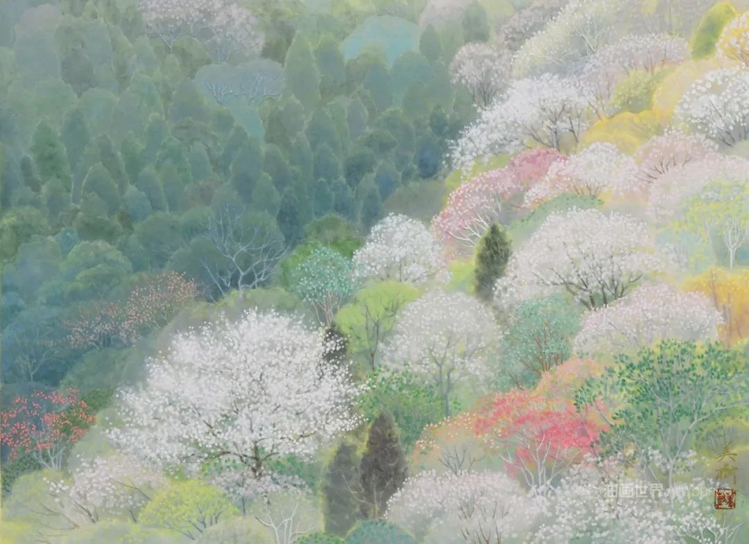 野地美树子手绘油画,日本画家奈良美智作品图