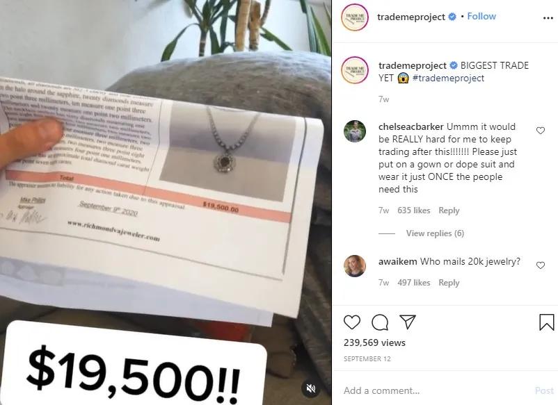 外国妹纸想用一个小发卡，跟别人换一栋房子，最后居然成功了