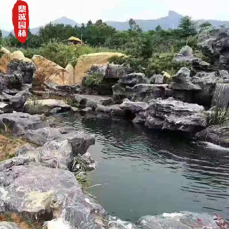 太湖石庭院造景,太湖石景观石的制作过程