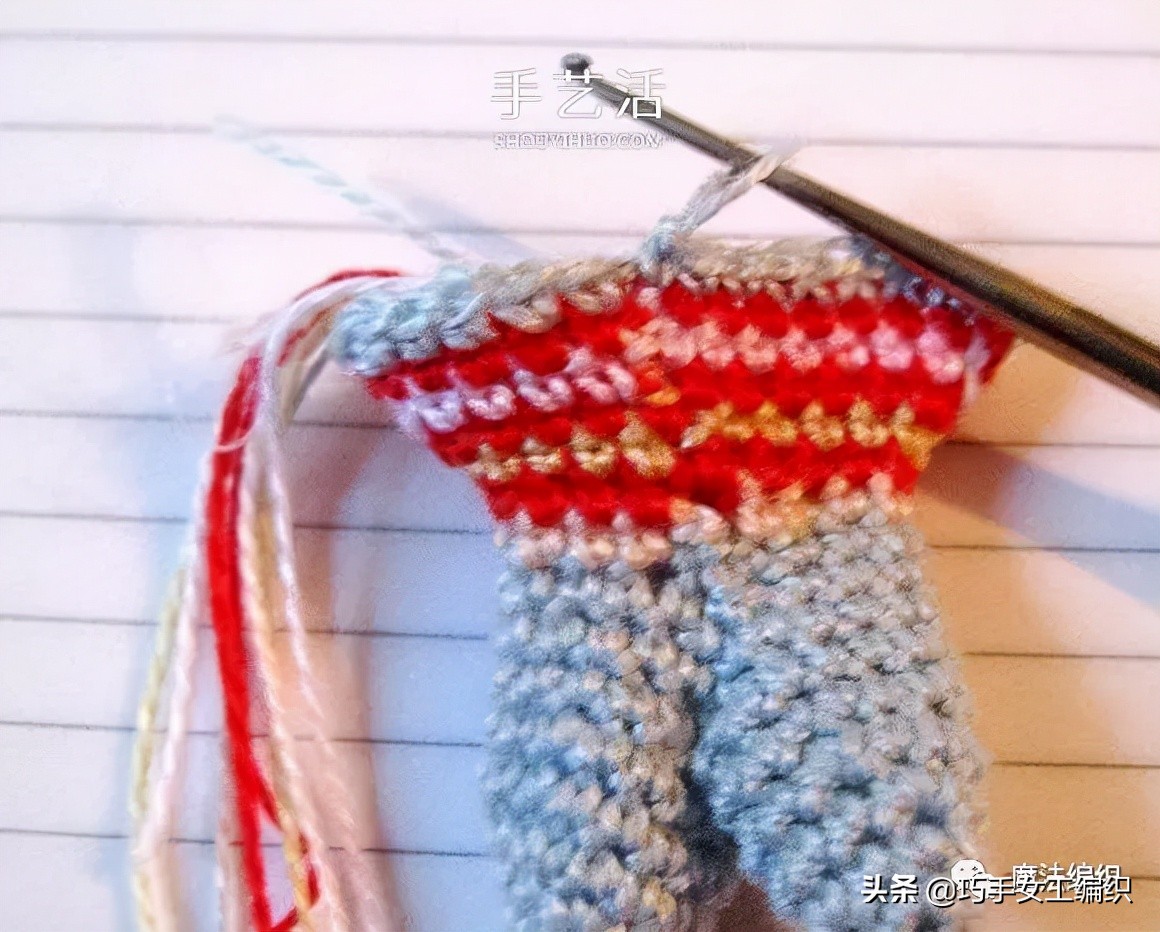 春夏季钩针镂空花样视频教程全集,钩年年有余小鱼挂件