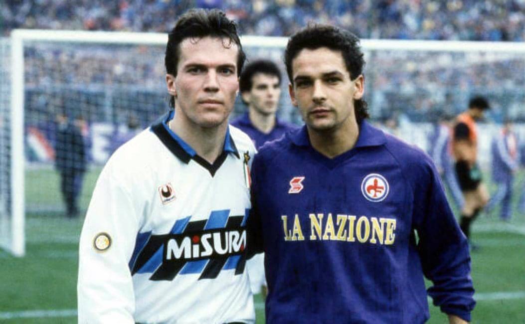 80后球迷心中的球星,老球员巴乔年轻的样子