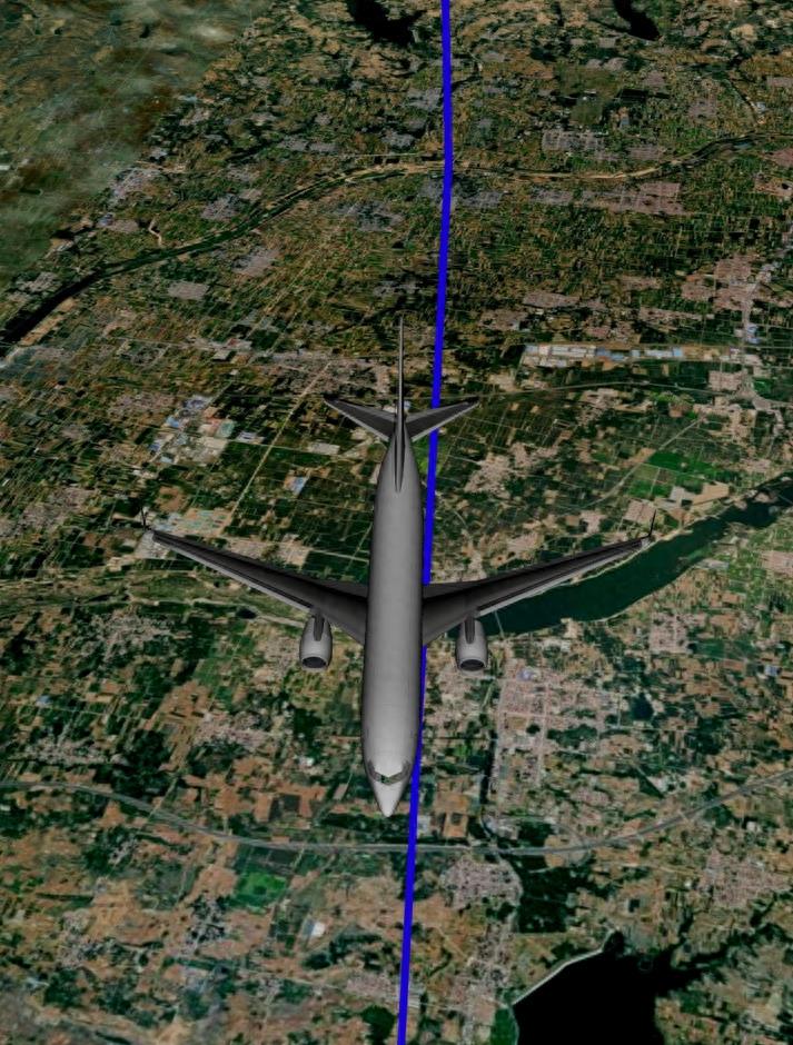 在9月15日10点07分，北京飞机飞往台北航班到达浙江台州上空，