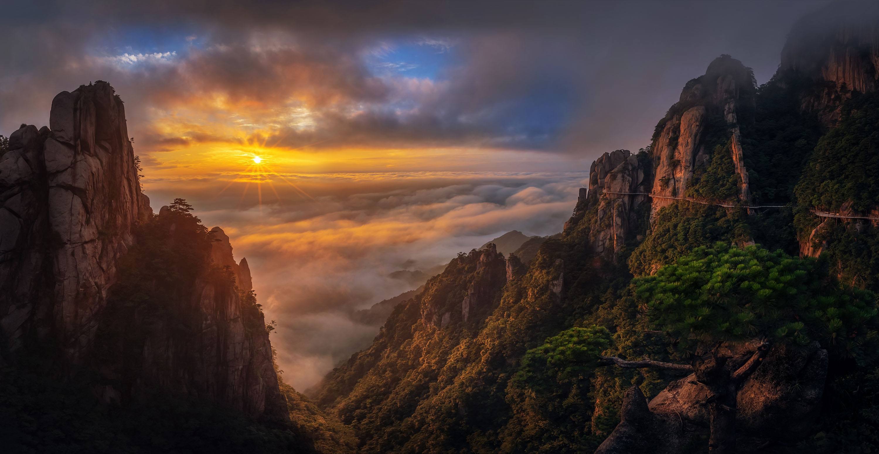 九华山风景区是国家5a级风景区,安徽九华山国家5a级旅游景区