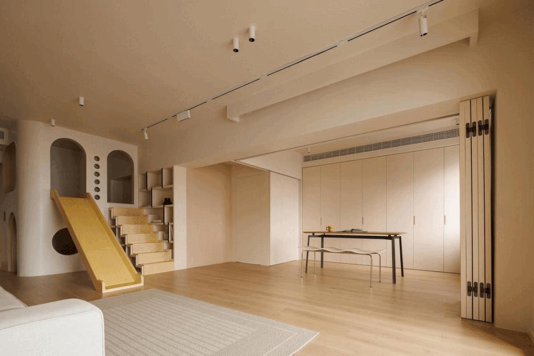 厦门夫妻的143㎡家火了，在客厅建了个游乐园，网友：孩子真幸福