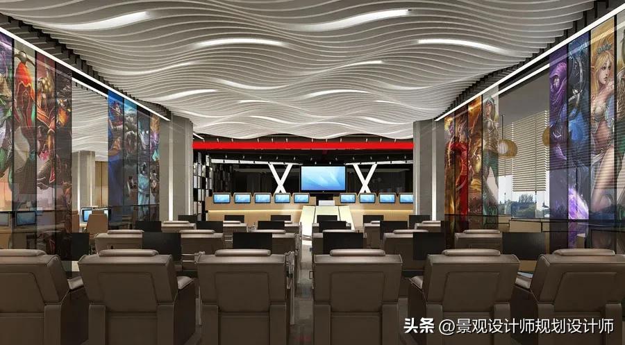 最好的网吧设计图,网咖设计全套案例