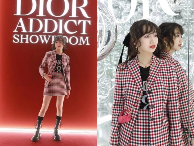 木村心美西装,木村心美穿羽毛连衣裙