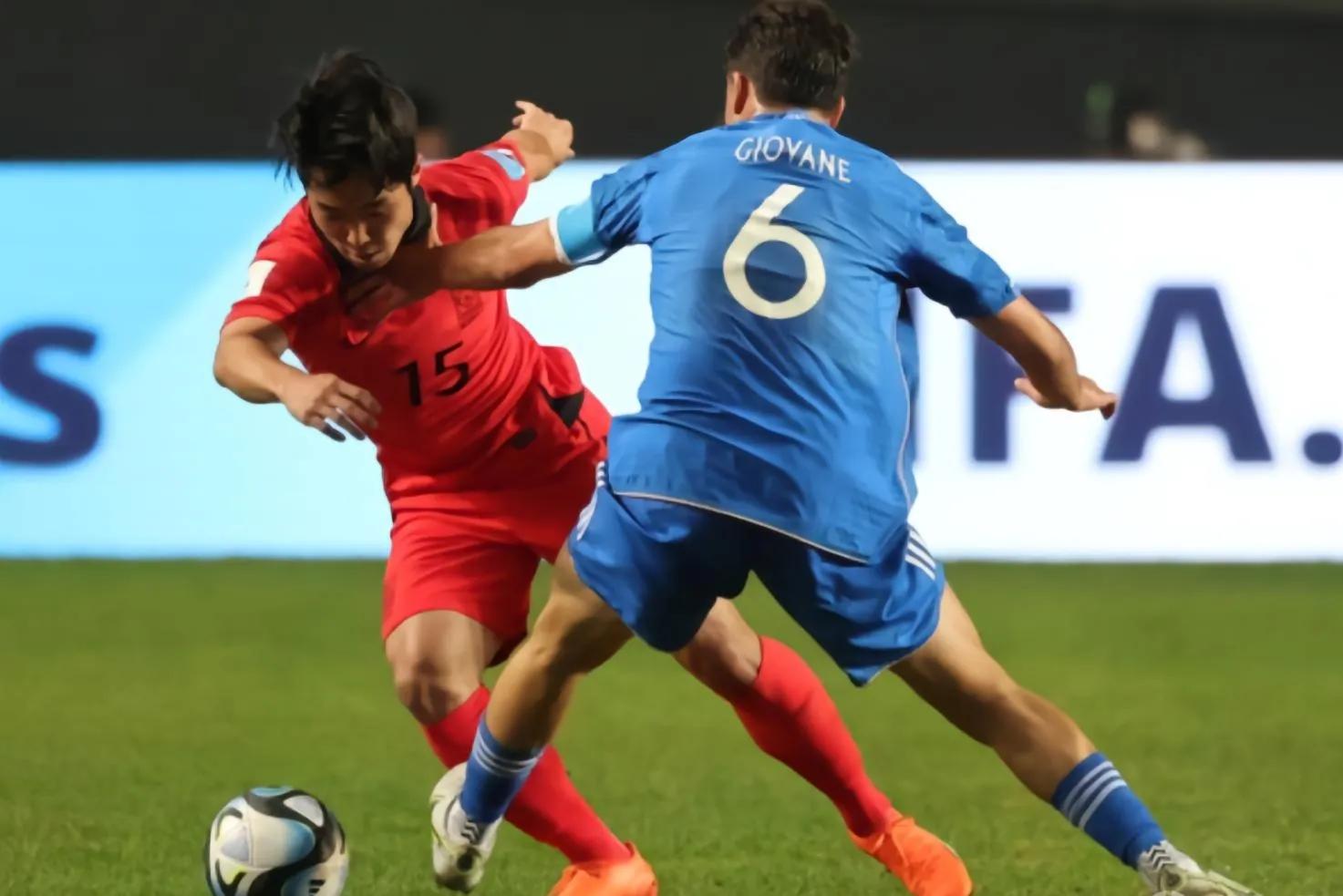 意大利遭绝杀,韩国国青vs意大利国青