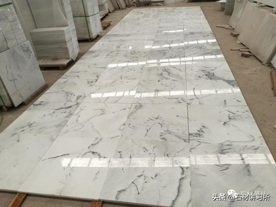 水晶白大理石效果,天然透光超薄石材