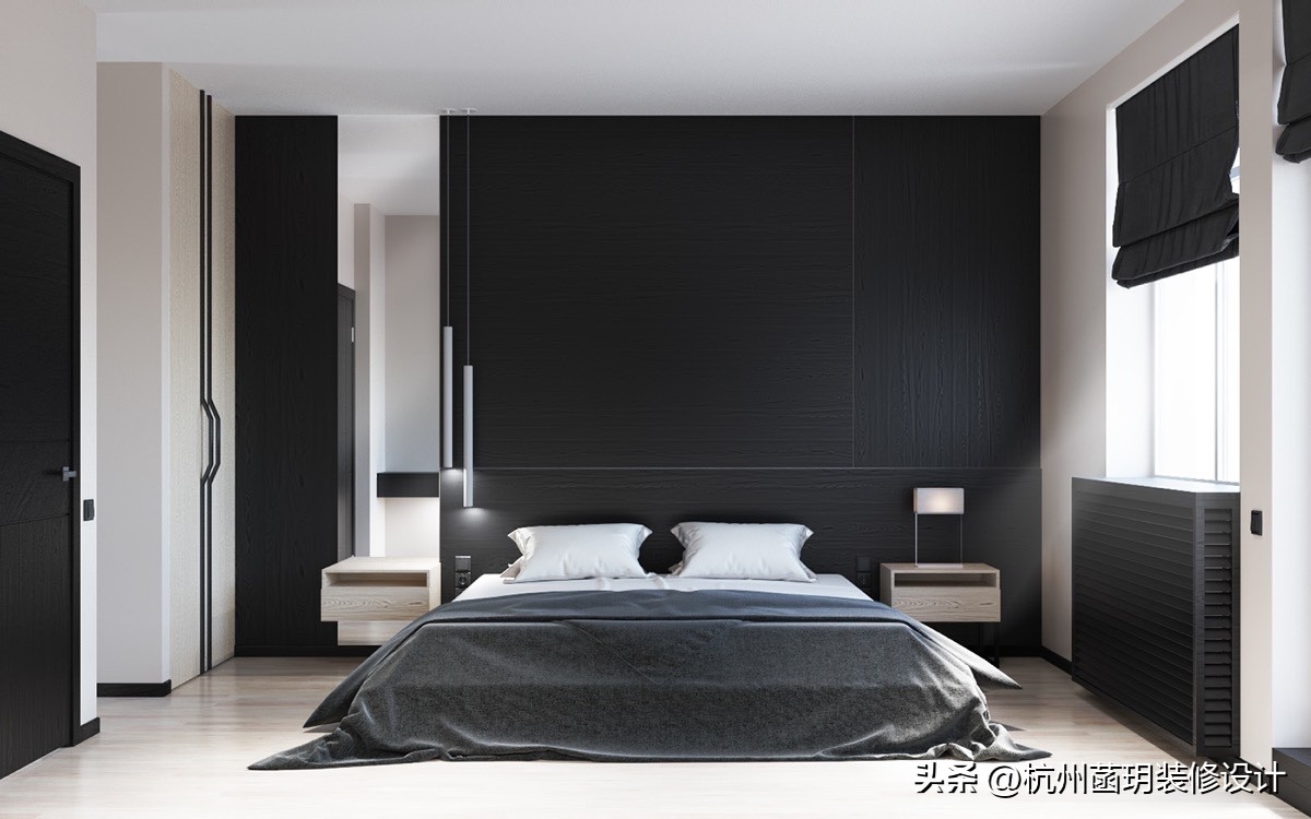 白色、粉色、蓝色、灰色，四大色系卧室墙壁搭配分享~