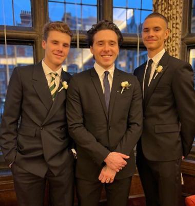 贝克汉姆布鲁克林和两个弟弟,贝克汉姆的三个儿子谁最帅