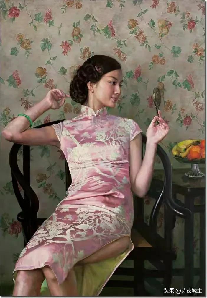 陈逸鸣油画简介,陈逸鸣仕女画欣赏