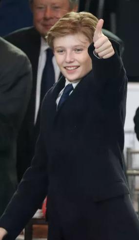 特朗普巴伦小时候,特朗普小儿子巴伦近照