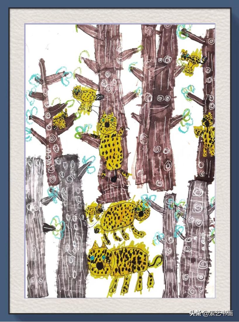 冬眠的小动物创意美术教学,幼儿美术丛林里的狮子美篇