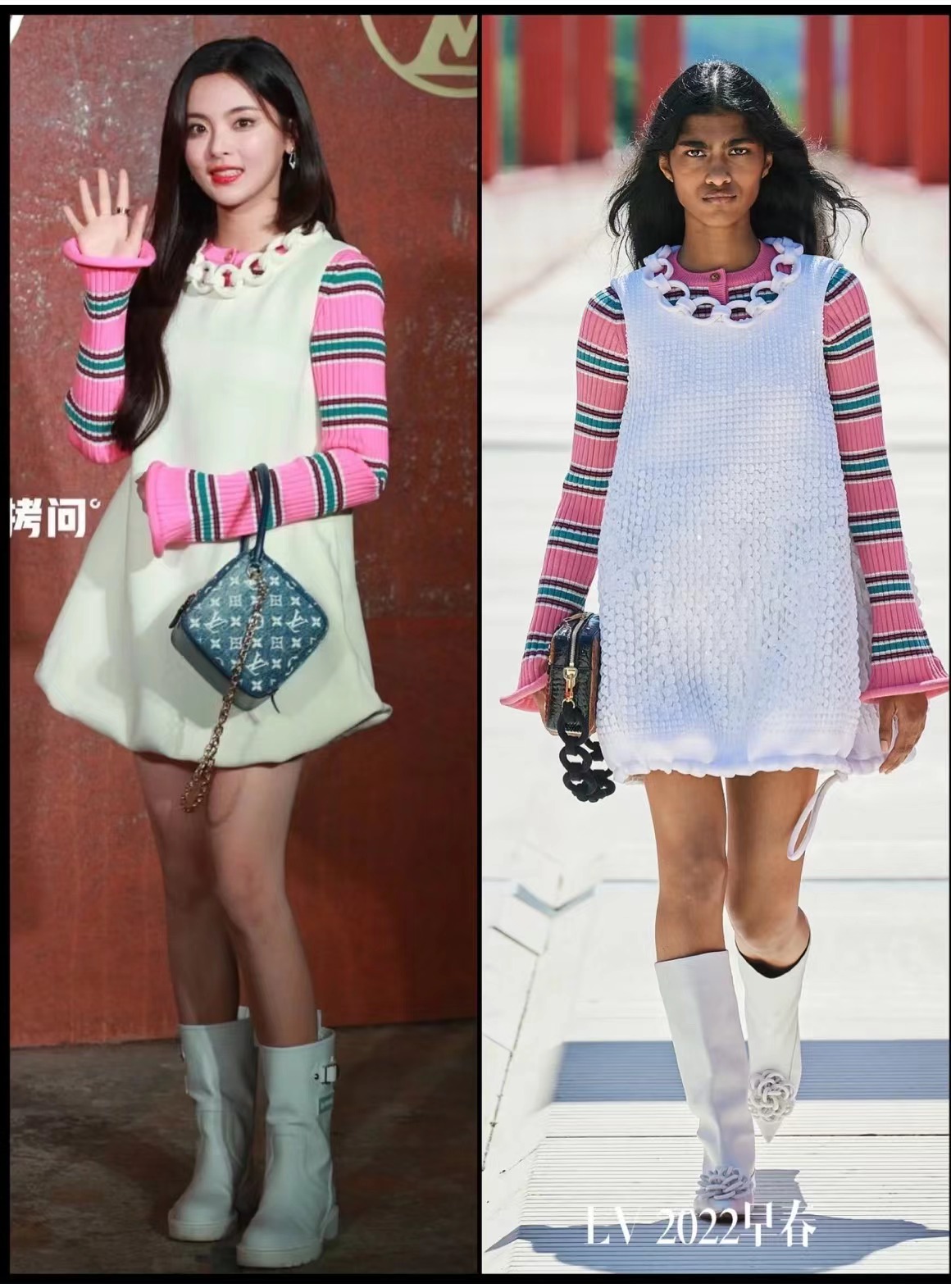 照抄T台也是技术活！周迅15万+套装被嫌廉价，超模雎晓雯也翻车