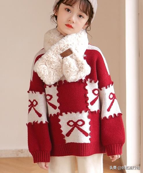 童装宽松毛衣最新款,今年女童装最流行毛衣的款式