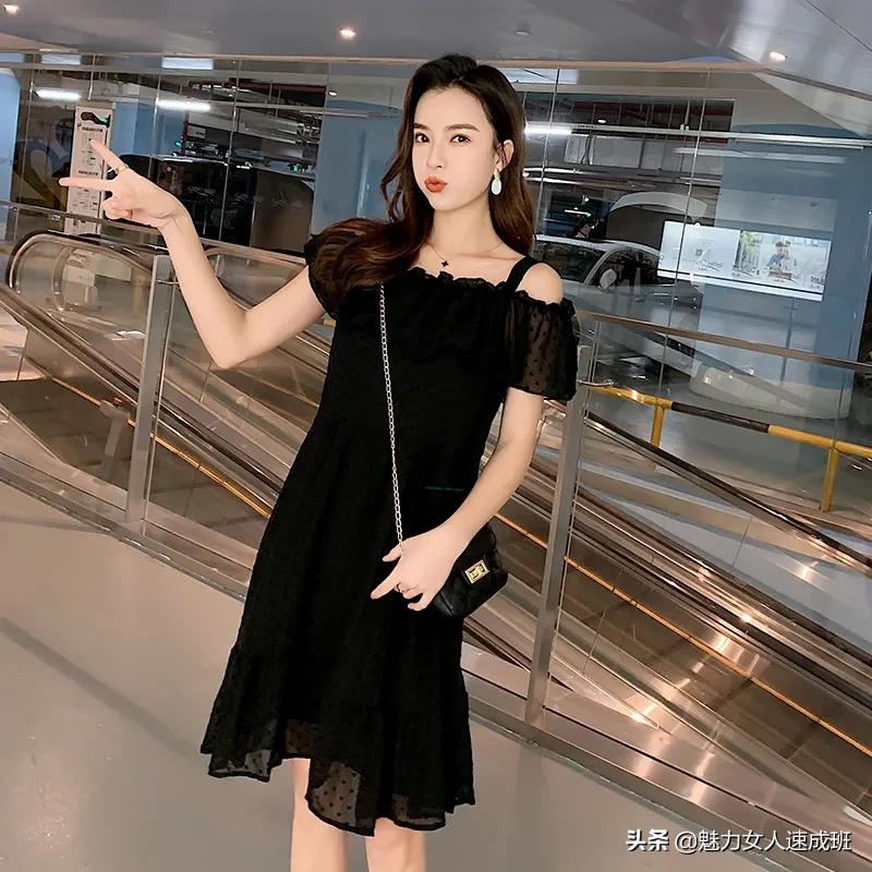 矮个子微胖连衣裙遮肚带口袋,微胖妹妹连衣裙显瘦遮肚子中长款