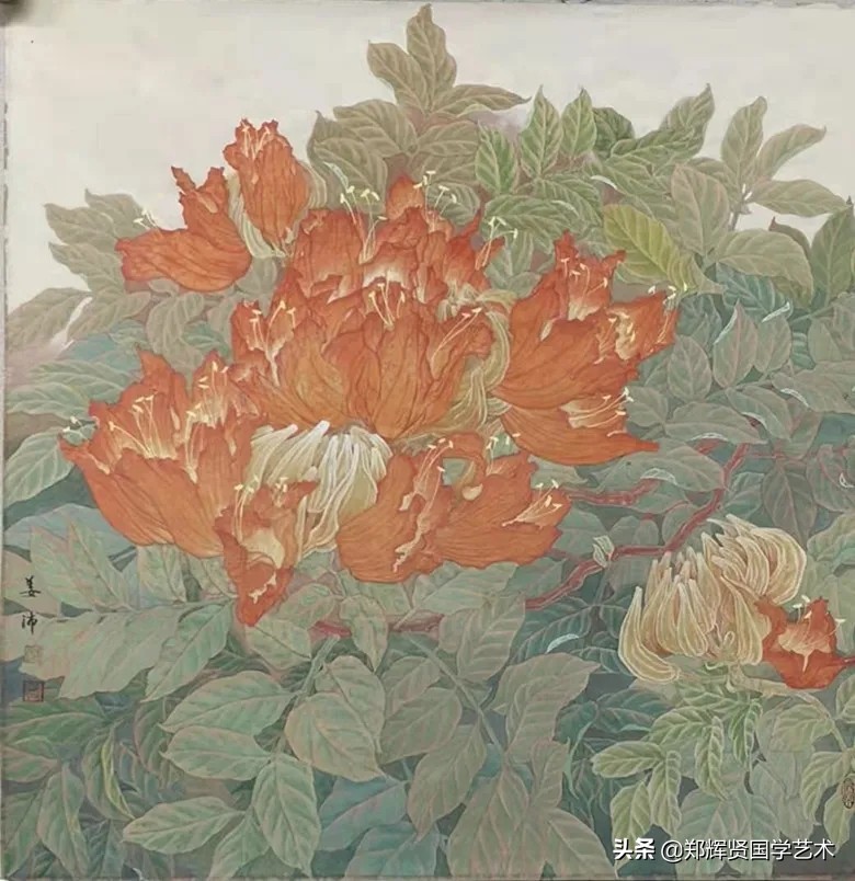 一年四季冰消万物新，几树梅花喜鹊唱殷勤