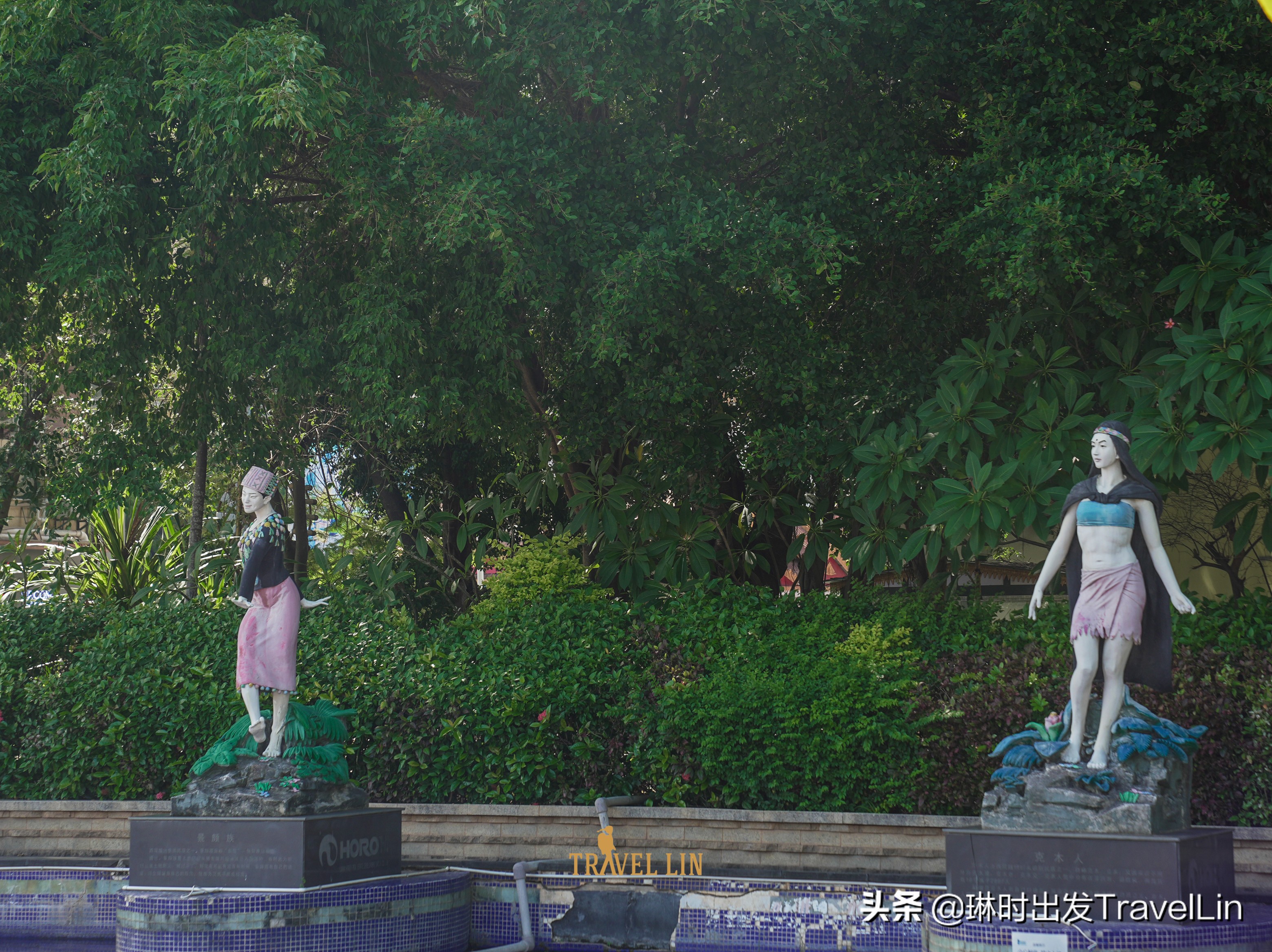 不泼水的泼水节,西双版纳泼水广场游览