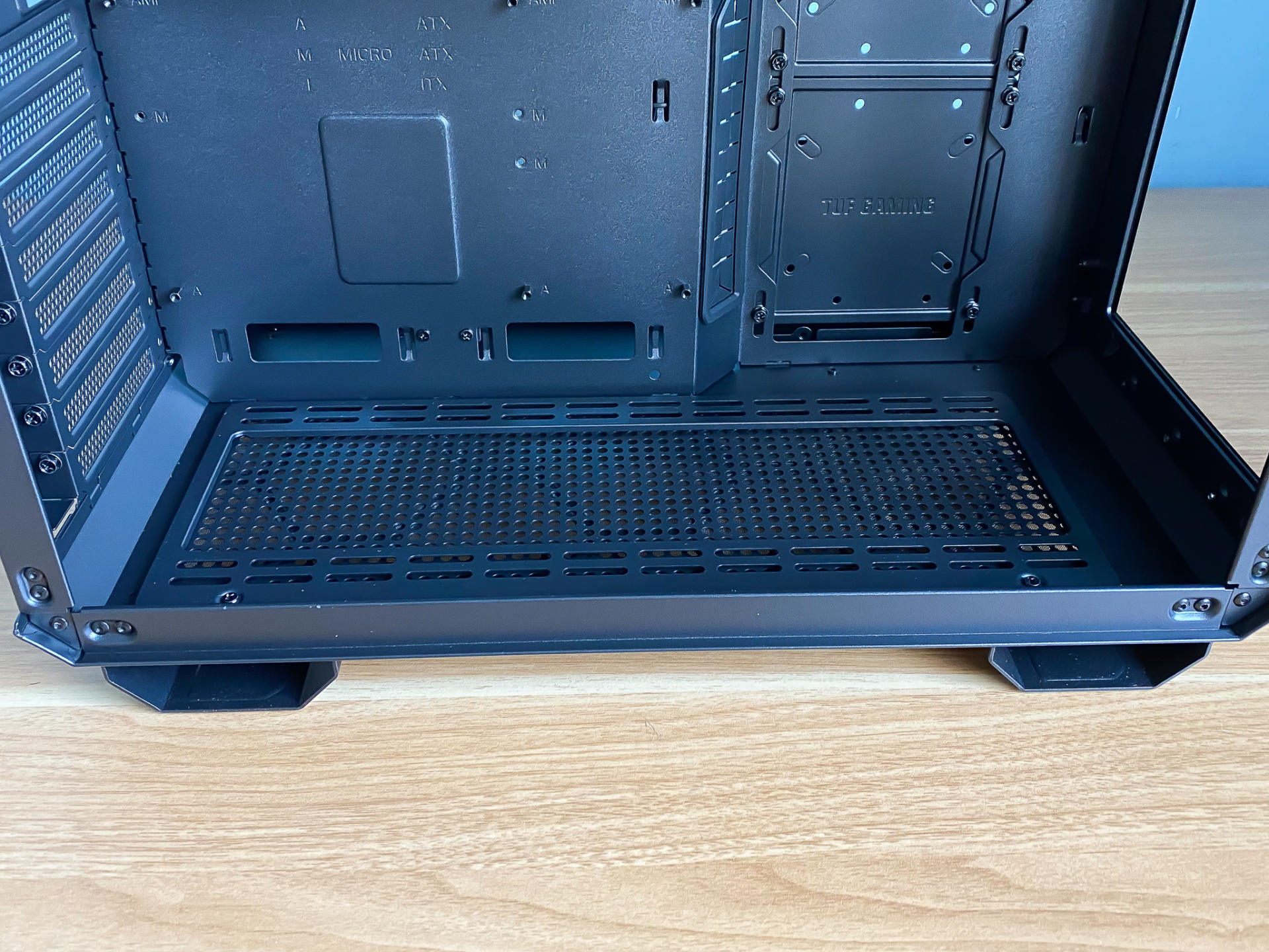 华硕tuf502机箱评测,tuf502弹药库风道布置教程