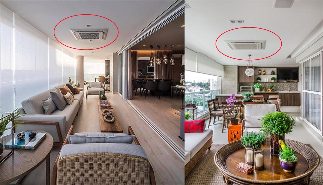 冬天阳台装什么空调,阳台带小窗装空调