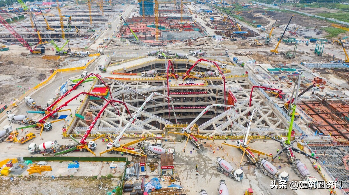 中建土建工程过程资料全套,筏板大体积混凝土施工方案