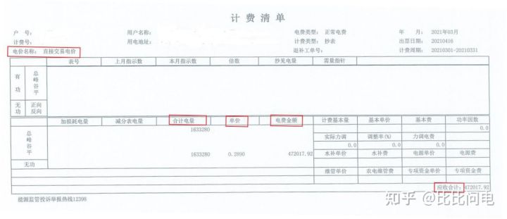 一分钟看懂电力改革,如何看懂企业电力入市电费清单