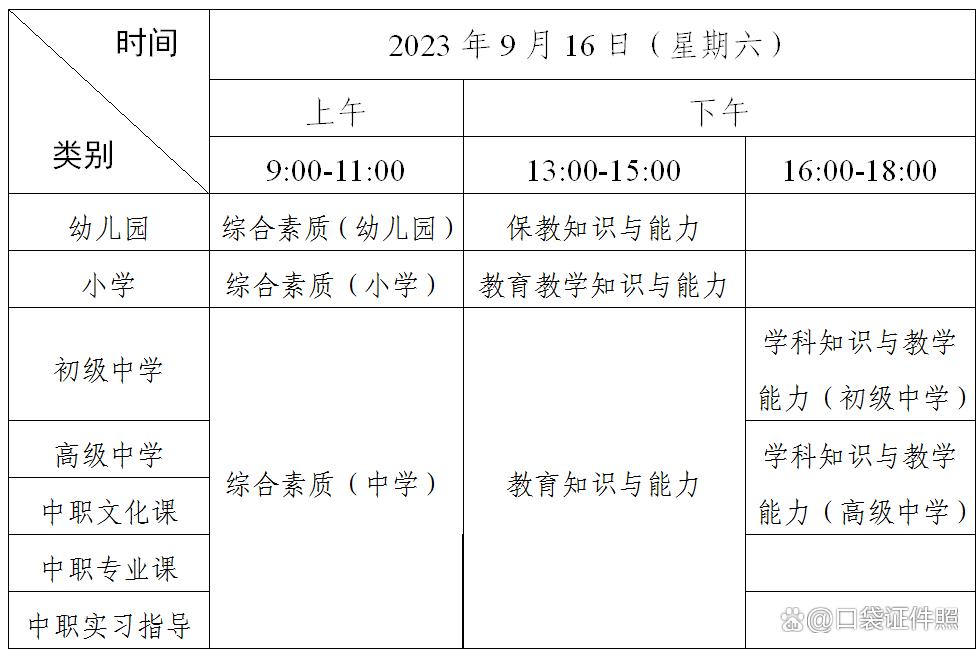 2023下半年教资考试报名时间通知,2023年下半年教资考试报名时间表
