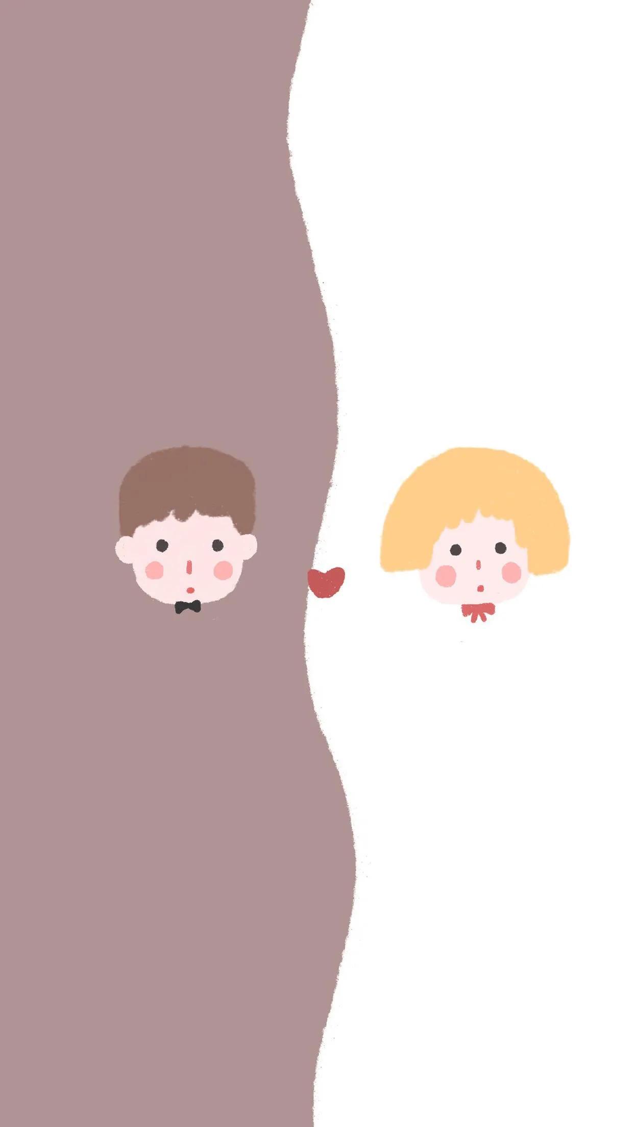 微信聊天背景图简约可爱全屏,可爱的微信聊天背景图分割