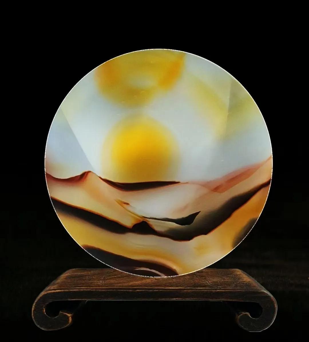 那些美得令人心醉的海玉画面石——旭日，没有最美，只有更美