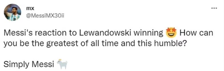 莱万看梅西领奖的图片,梅西获奖感言谈莱万