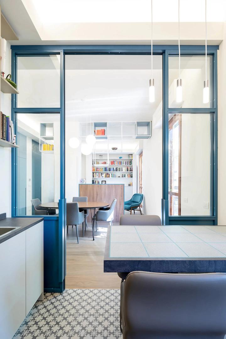 全屋玻璃柜子,最简单的玻璃隔断加柜子