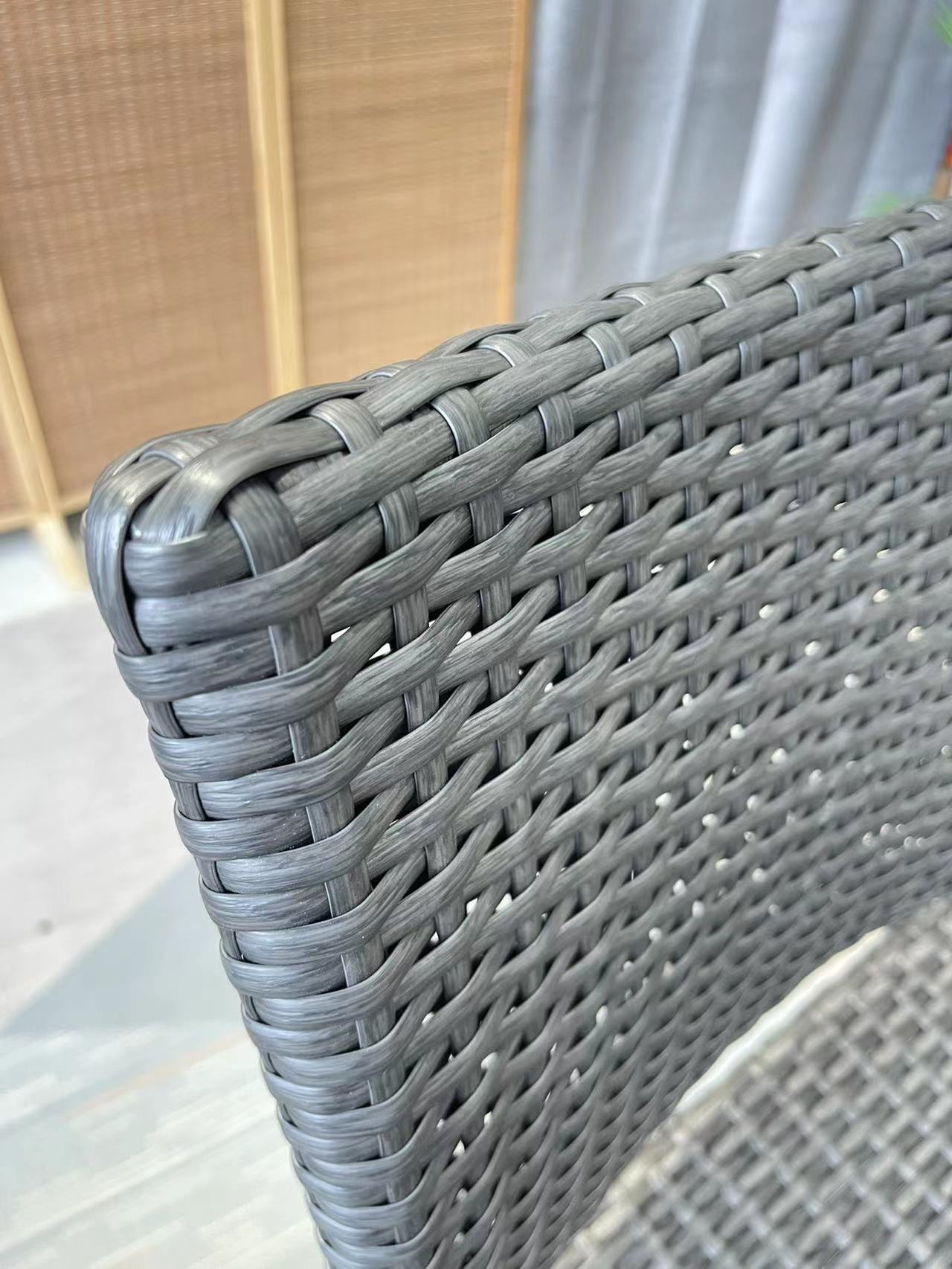 户外藤编桌椅组合五件套,户外藤编吧台桌椅