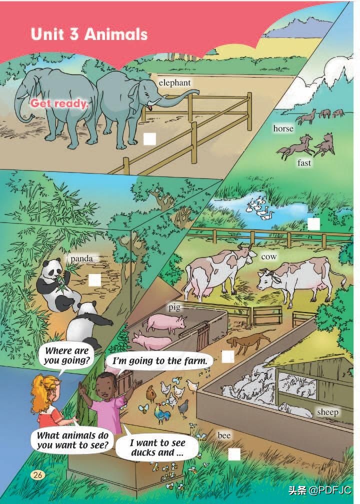 统编人教部编版小学英语5年级上册学期电子版教材课本分享