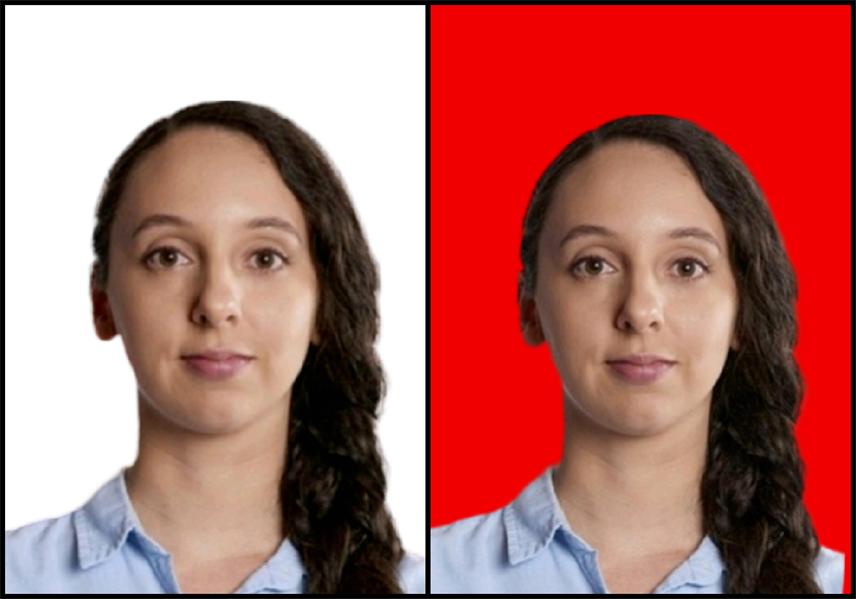 怎么在手机上把证件照蓝底换白底,photoshop白底证件照换红底