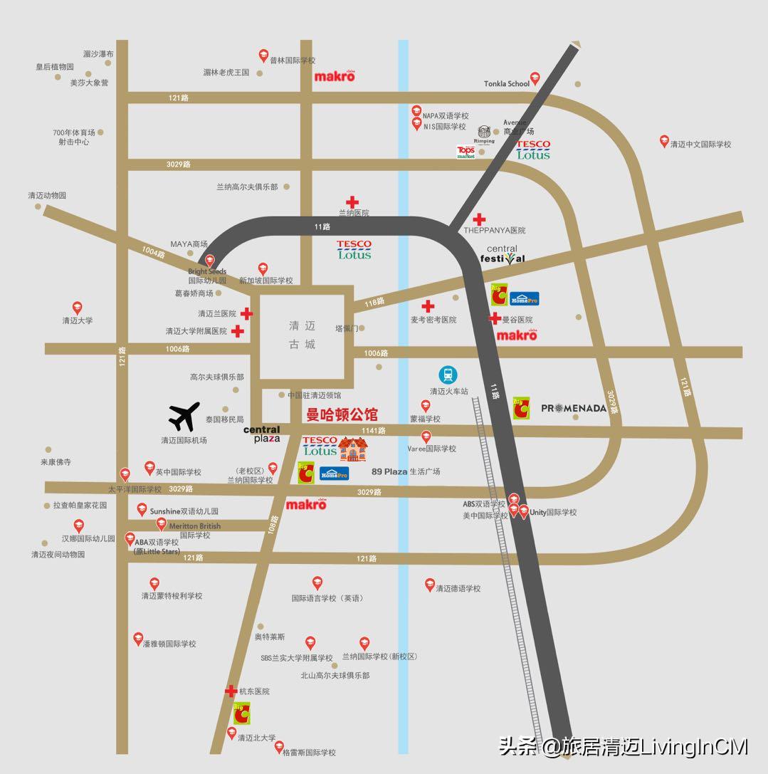 泰国清迈曼哈顿公寓,曼哈顿公寓全新