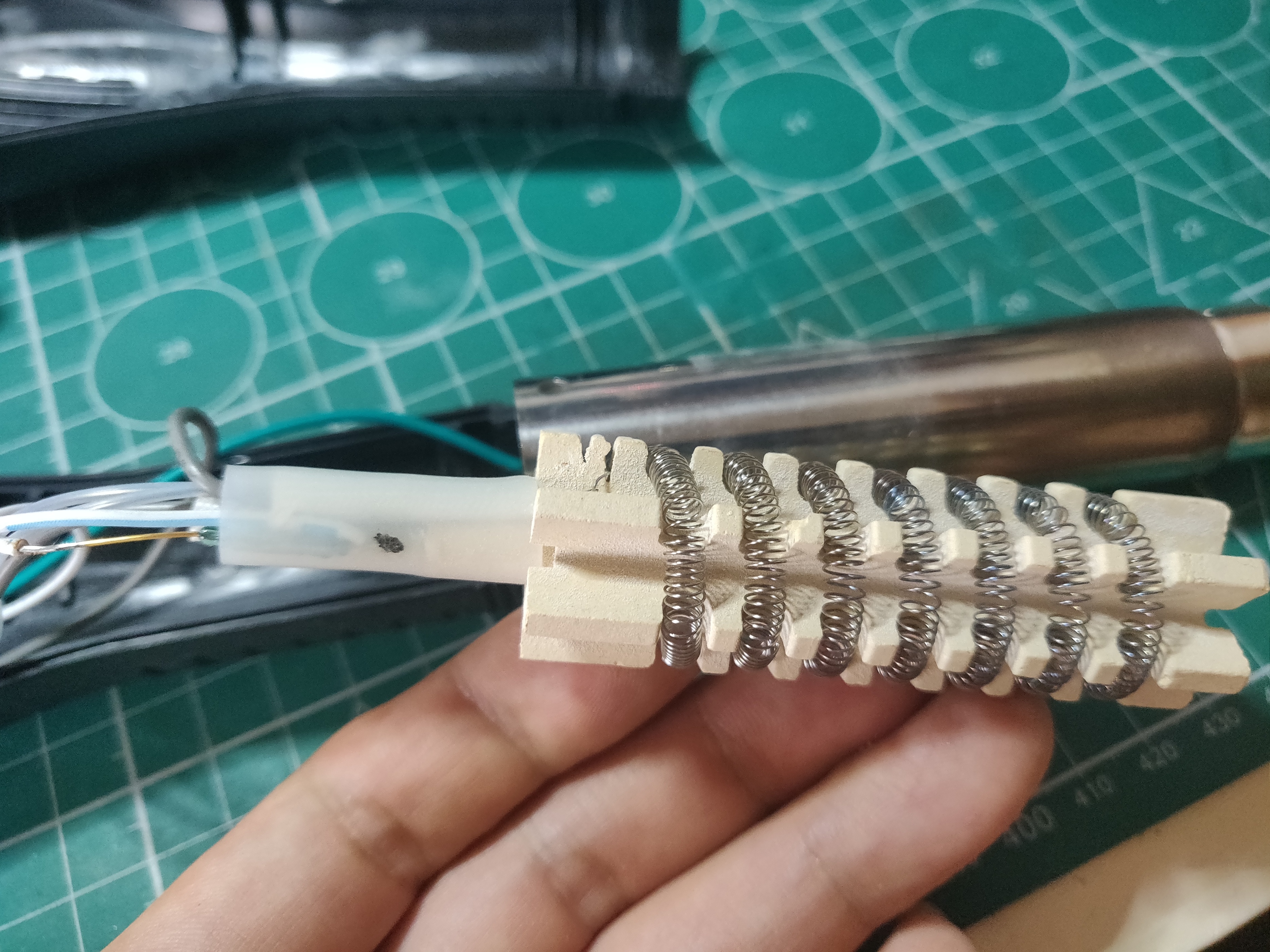 自制电烙铁吹风二合一焊台,电烙铁热风枪二合一拆机