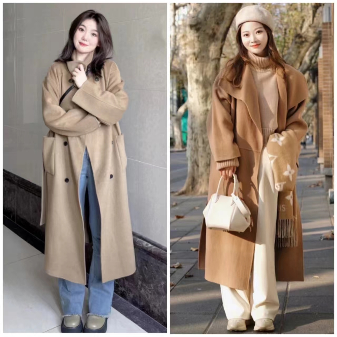 棕色的鞋子棕色大衣怎么搭配衣服,棕色大衣的穿搭技巧