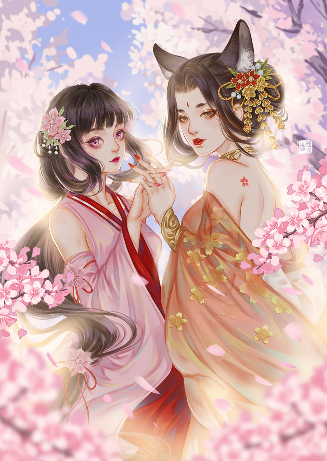 好甜呐,这位插画大大也太会了吧!缺情头的快来收藏啦