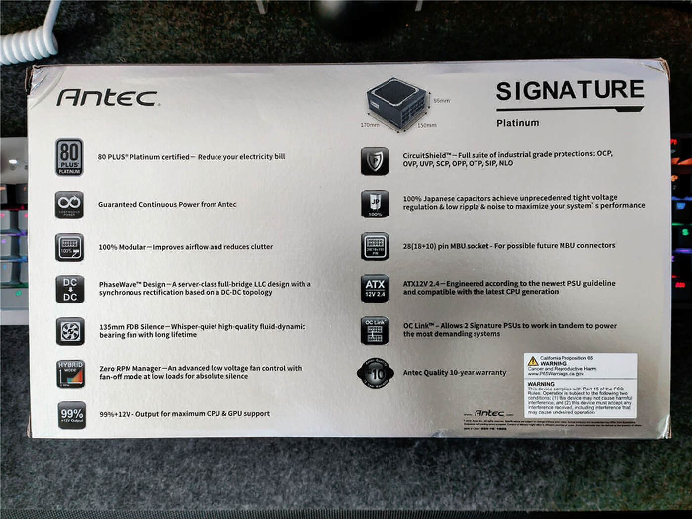 安钛克金牌全模组750w拆解,安钛克白金电源