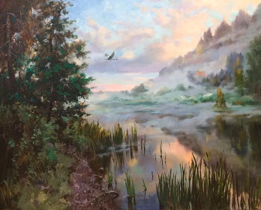 现代俄罗斯风景油画经典作品欣赏,米沙金油画作品