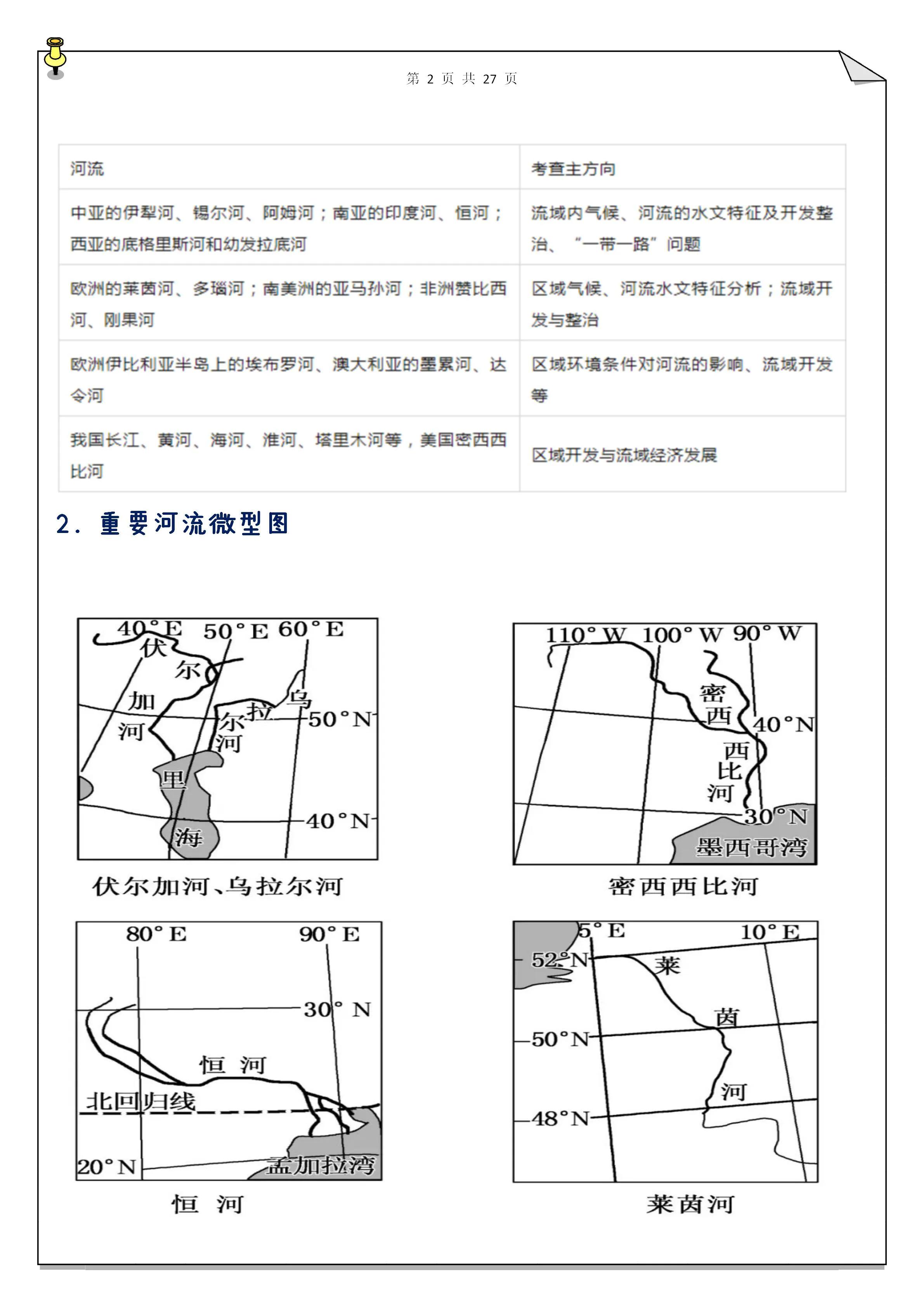 高中地理学考必过,高中会考地理必考重点