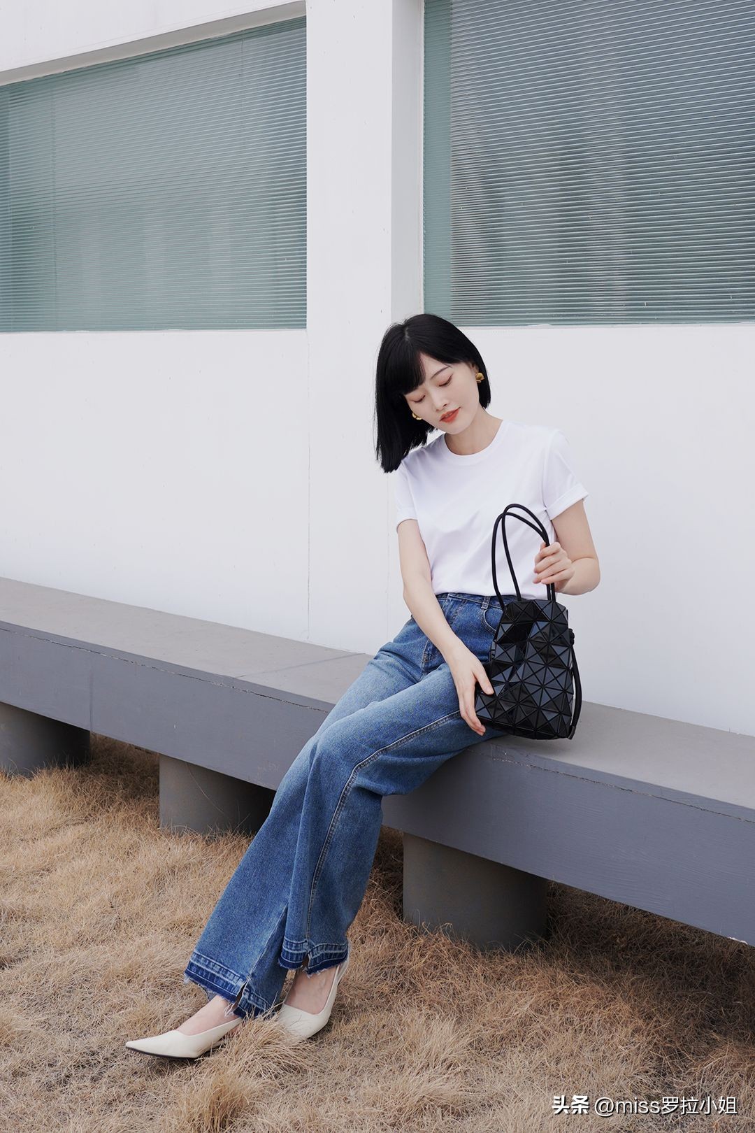 小个子雪纺v领上衣质感,女生穿搭ins高级质感上衣