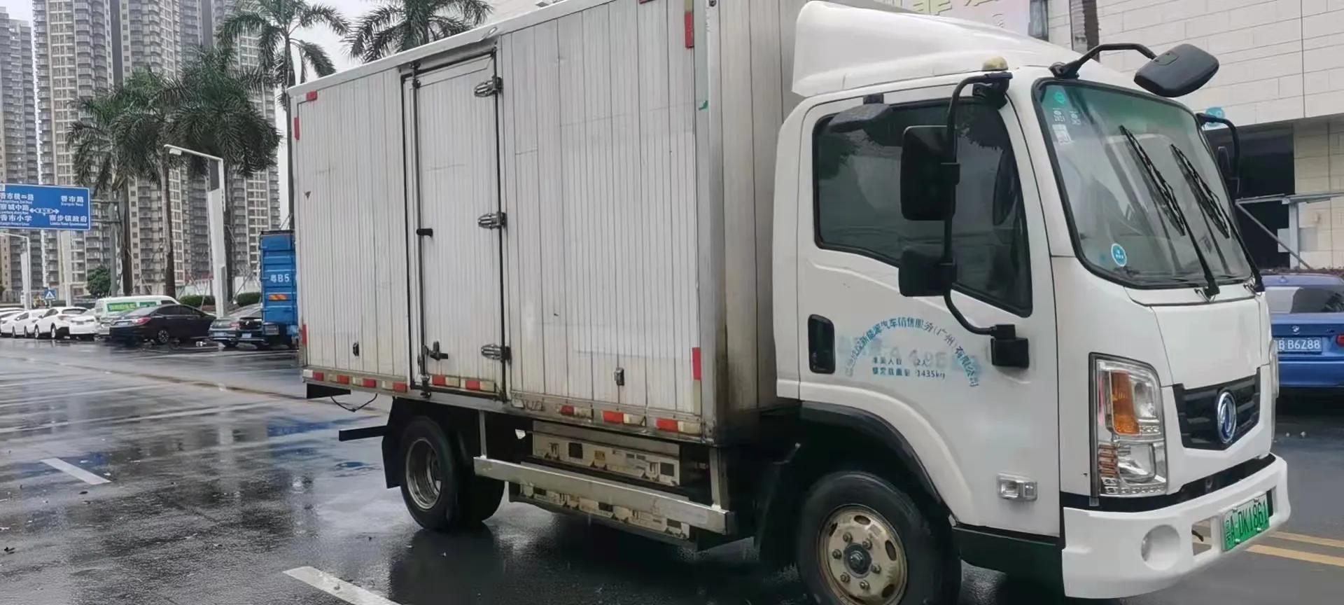 广州租新能源4.2米厢式货车多少钱,广州电动货车租赁平台
