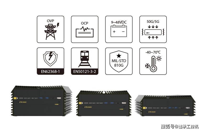 德承无风扇嵌入式工业电脑DS-1300系列-德承,深圳科技