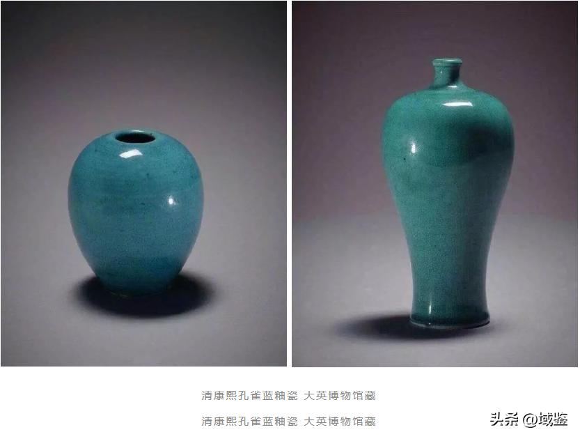 明清孔雀蓝釉仰莲纹执壶,明清翠青釉官窑瓷器鉴赏