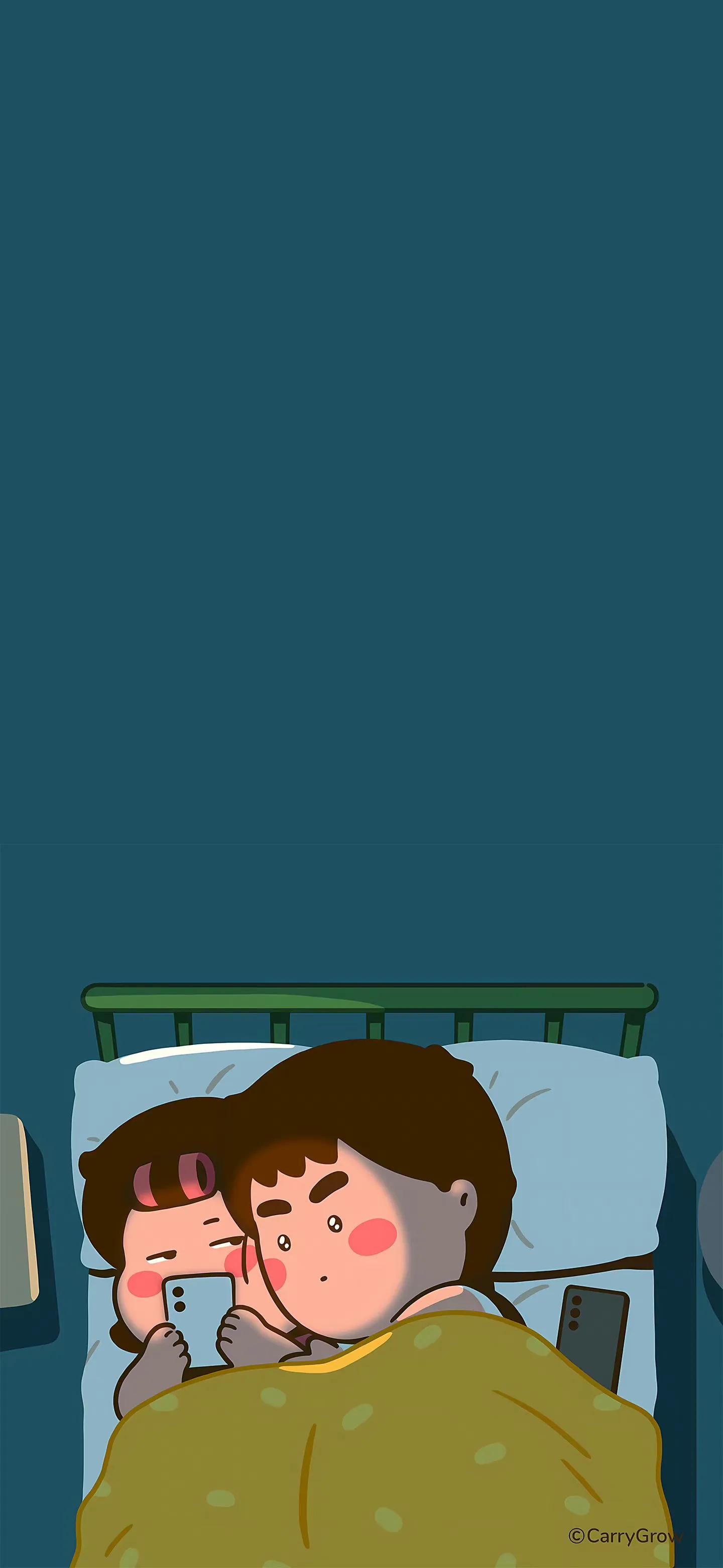 卡通情侣高清壁纸,手机壁纸卡通情侣图片全屏