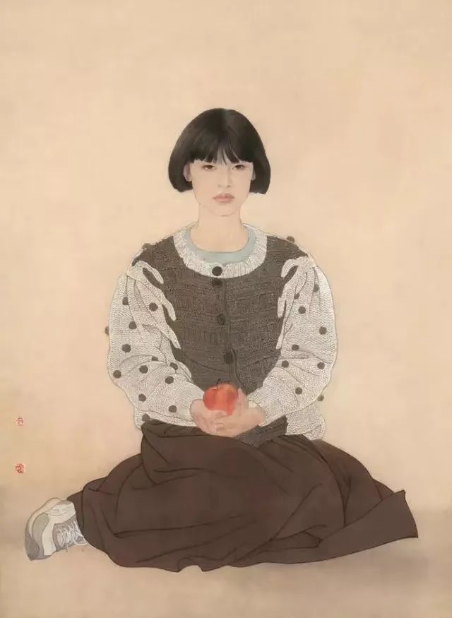 美协主席的国画美人图，笔笔皆是“功力”，一直被模仿从未被超越